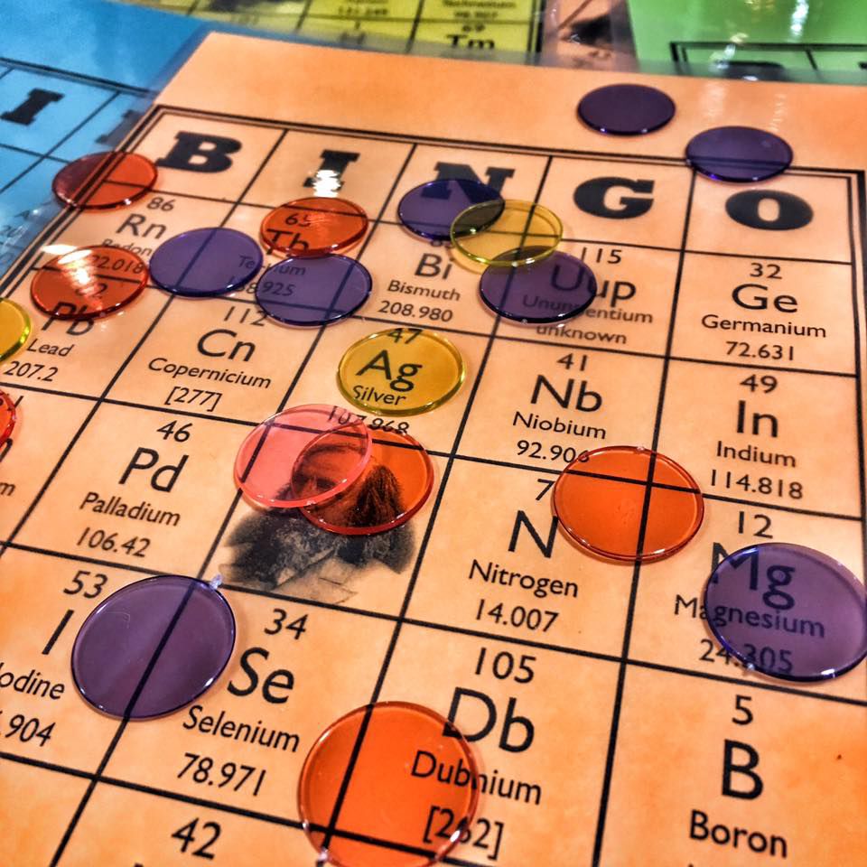 Periodic table bingo